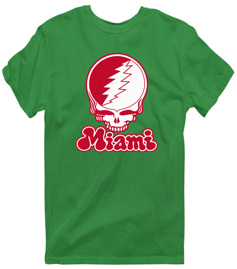 Miami Stealie Premium Unisex T-Shirt — Design: Miami University — Irish Green