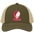 Miami Stealie Premium Unisex Trucker Cap — Design: Miami University — Moss/Khaki