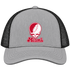 Miami Stealie Premium Unisex Trucker Cap — Design: Miami University — Heather Grey/Black