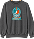 Miami Helmet Stealie Premium Unisex Crewneck — Miami Dolphins — Dark Heather
