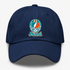 Miami Helmet Stealie Premium Unisex Dad Hat — Miami Dolphins — Navy