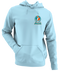 Miami Helmet Stealie Premium Unisex Hoodie — Miami Dolphins — Light Blue