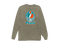 Miami Helmet Stealie Premium Unisex Long-Sleeve — Miami Dolphins — Sandstone
