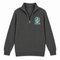 Miami Helmet Stealie Premium Unisex Quarter-Zip — Miami Dolphins — Charcoal