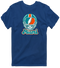 Miami Helmet Stealie Premium Unisex T-Shirt — Miami Dolphins — Navy