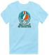 Miami Helmet Stealie Premium Unisex T-Shirt — Miami Dolphins — Light Blue