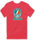 Miami Helmet Stealie Premium Unisex T-Shirt — Miami Dolphins — Heather Red