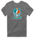 Miami Helmet Stealie Premium Unisex T-Shirt — Miami Dolphins — Charcoal