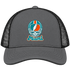 Miami Helmet Stealie Premium Unisex Trucker Cap — Miami Dolphins — Charcoal/Black