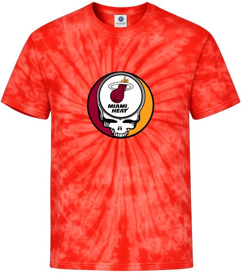Miami Heat Stealie Tie-Dye T-Shirt