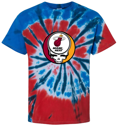 Miami Heat Stealie Tie-Dye T-Shirt
