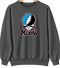 Miami Baseball Stealie Grateful Dead Crewneck — Miami Marlins — Dark Heather