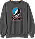 Miami Baseball Stealie Grateful Dead Crewneck — Miami Marlins — Dark Heather