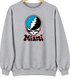 Miami Baseball Stealie Grateful Dead Crewneck — Miami Marlins — Sport Grey
