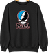 Miami Baseball Stealie Grateful Dead Crewneck — Miami Marlins — Black
