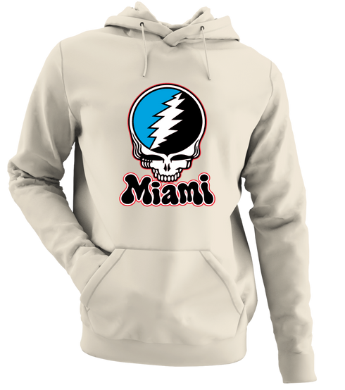 Miami Baseball Stealie Grateful Dead Hoodie — Miami Marlins — Sand