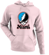 Miami Baseball Stealie Grateful Dead Hoodie — Miami Marlins — Light Pink