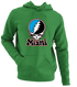 Miami Baseball Stealie Grateful Dead Hoodie — Miami Marlins — Irish Green