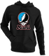 Miami Baseball Stealie Grateful Dead Hoodie — Miami Marlins — Black