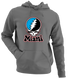 Miami Baseball Stealie Grateful Dead Hoodie — Miami Marlins — Charcoal