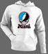 Miami Baseball Stealie Grateful Dead Hoodie — Miami Marlins — White/Grey