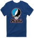 Miami Baseball Stealie Grateful Dead T-Shirt — Miami Marlins — Navy