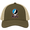 Miami Baseball Stealie Grateful Dead Trucker Cap — Miami Marlins — Moss/Khaki