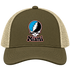 Miami Baseball Stealie Grateful Dead Trucker Cap — Miami Marlins — Moss/Khaki