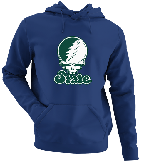 Michigan Stealie Premium Unisex Hoodie — Design: Michigan State University — Navy