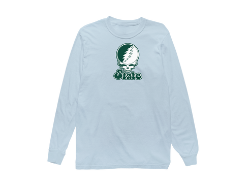 Michigan Stealie Premium Unisex Long-Sleeve — Design: Michigan State University — Chambray