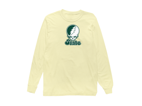 Michigan Stealie Premium Unisex Long-Sleeve — Design: Michigan State University — Butter