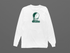 Michigan Stealie Premium Unisex Long-Sleeve — Design: Michigan State University — White