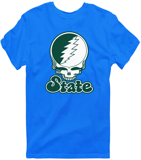 Michigan Stealie Premium Unisex T-Shirt — Design: Michigan State University — Royal
