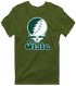 Michigan Stealie Premium Unisex T-Shirt — Design: Michigan State University — Military Green