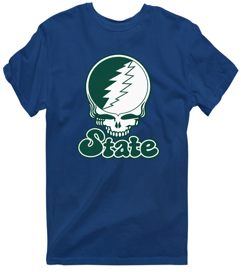 Michigan Stealie Premium Unisex T-Shirt — Design: Michigan State University — Navy