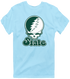 Michigan Stealie Premium Unisex T-Shirt — Design: Michigan State University — Light Blue