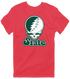 Michigan Stealie Premium Unisex T-Shirt — Design: Michigan State University — Heather Red