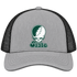 Michigan Stealie Premium Unisex Trucker Cap — Design: Michigan State University — Heather Grey/Black