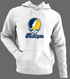 Michigan Stealie Premium Unisex Hoodie — Design: Michigan University of — White/Grey