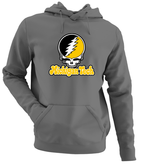 Michigan Tech Stealie Premium Unisex Hoodie — Design: Michigan Tech — Charcoal