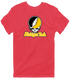 Michigan Tech Stealie Premium Unisex T-Shirt — Design: Michigan Tech — Heather Red