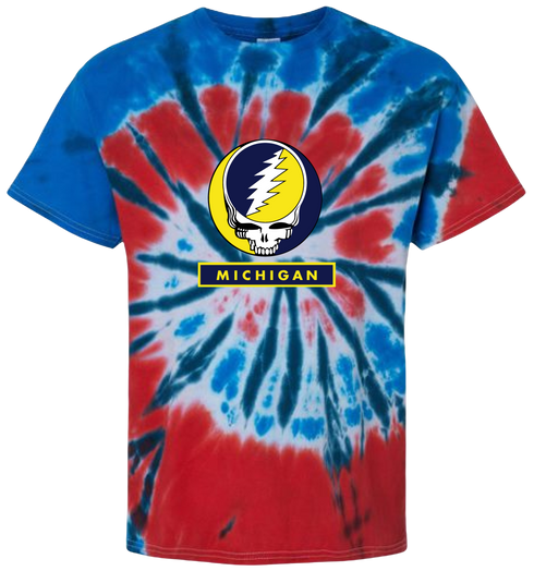University of Michigan Stealie Tie-Dye T-Shirt
