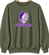 Middle Georgia Stealie Premium Unisex Crewneck — Design: Middle Georgia State University — Military Green