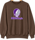 Middle Georgia Stealie Premium Unisex Crewneck — Design: Middle Georgia State University — Brown