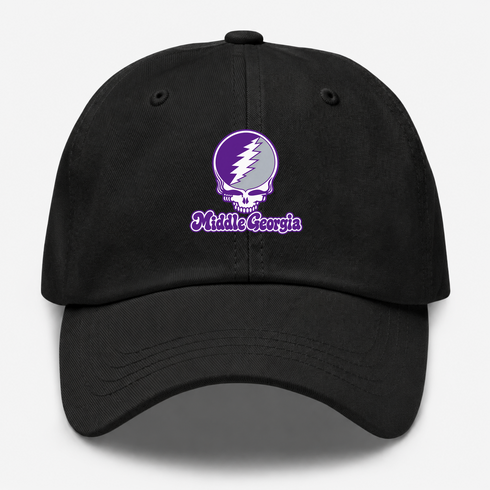Middle Georgia Stealie Premium Unisex Dad Hat — Design: Middle Georgia State University — Black