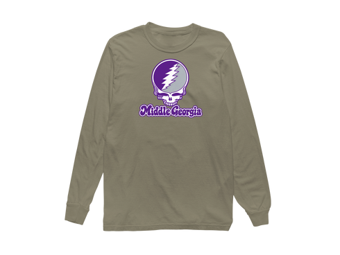 Middle Georgia Stealie Premium Unisex Long-Sleeve — Design: Middle Georgia State University — Sandstone