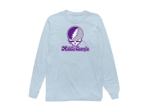 Middle Georgia Stealie Premium Unisex Long-Sleeve — Design: Middle Georgia State University — Chambray