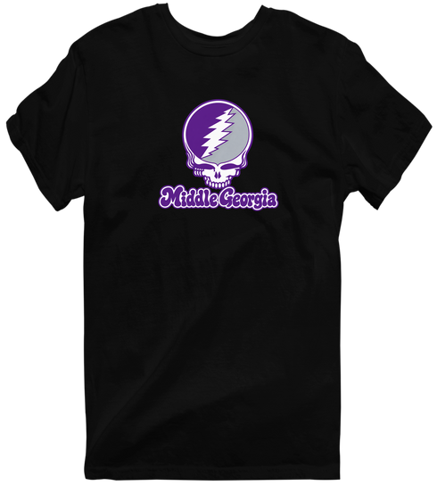 Middle Georgia Stealie Premium Unisex T-Shirt — Design: Middle Georgia State University — Black