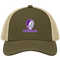 Middle Georgia Stealie Premium Unisex Trucker Cap — Design: Middle Georgia State University — Moss/Khaki