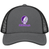 Middle Georgia Stealie Premium Unisex Trucker Cap — Design: Middle Georgia State University — Charcoal/Black